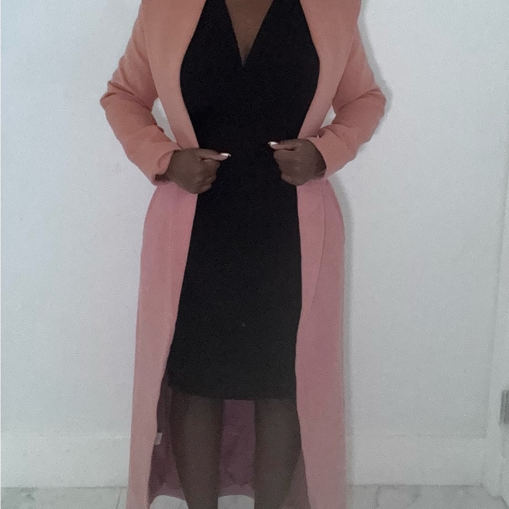 House of CB Elegant Black and Pink Women's Dress